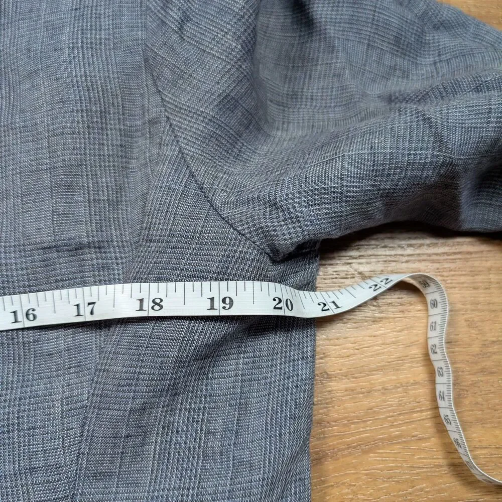 Vince Linen Blazer Sports Coat Jacket Men’s Size Medium Gray 2 Button Business
